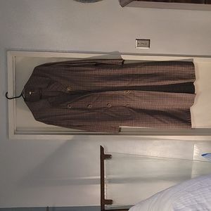 Freepeople Plaid Oversized Trench